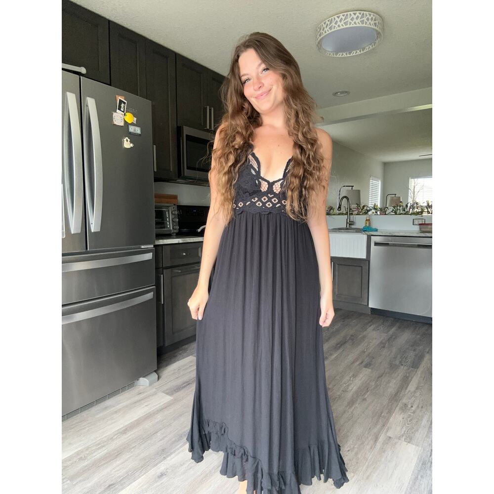 Black Free People Lace Dress - Picture 3 of 12